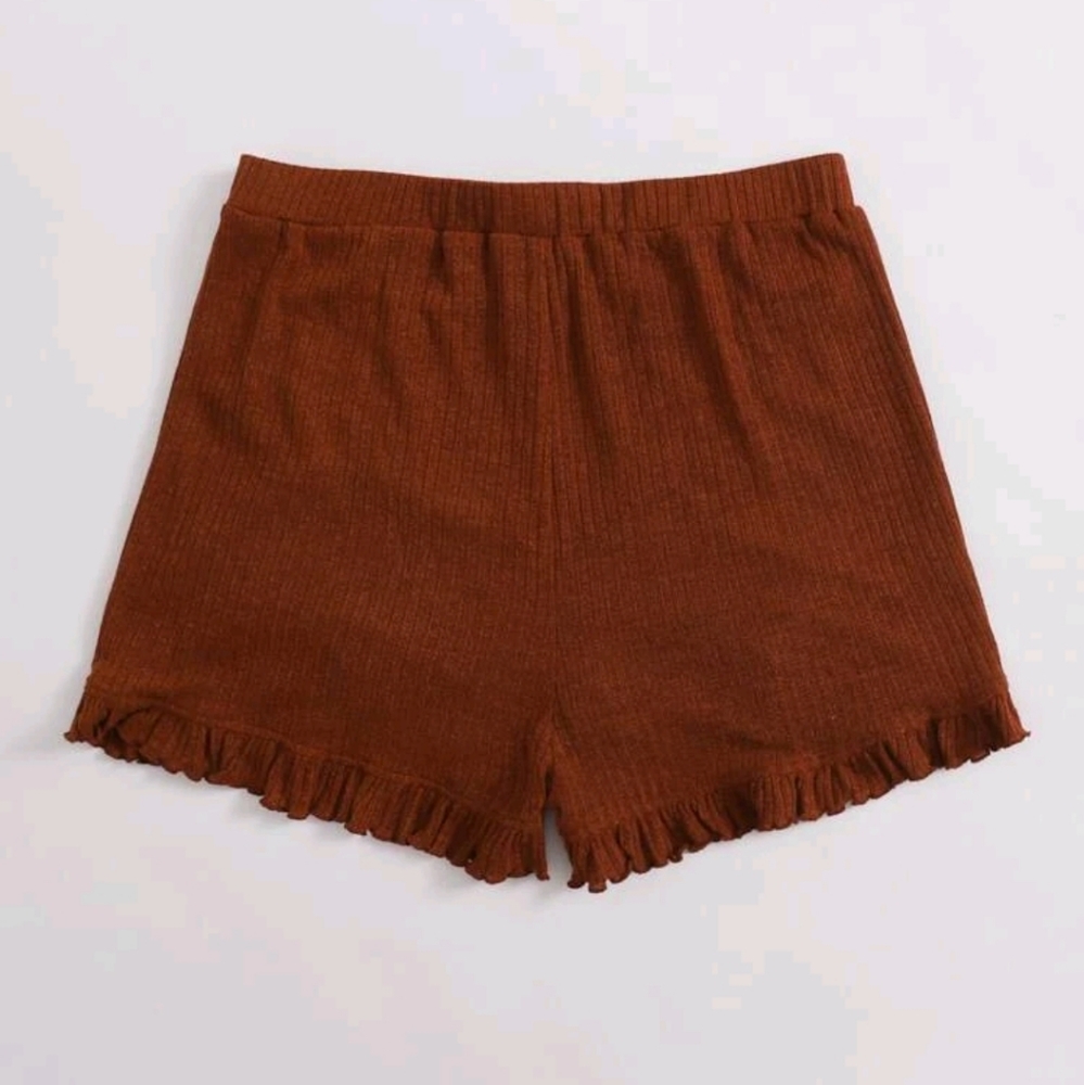 Shein Drawstring Ruched Shorts - Picture 2 of 2